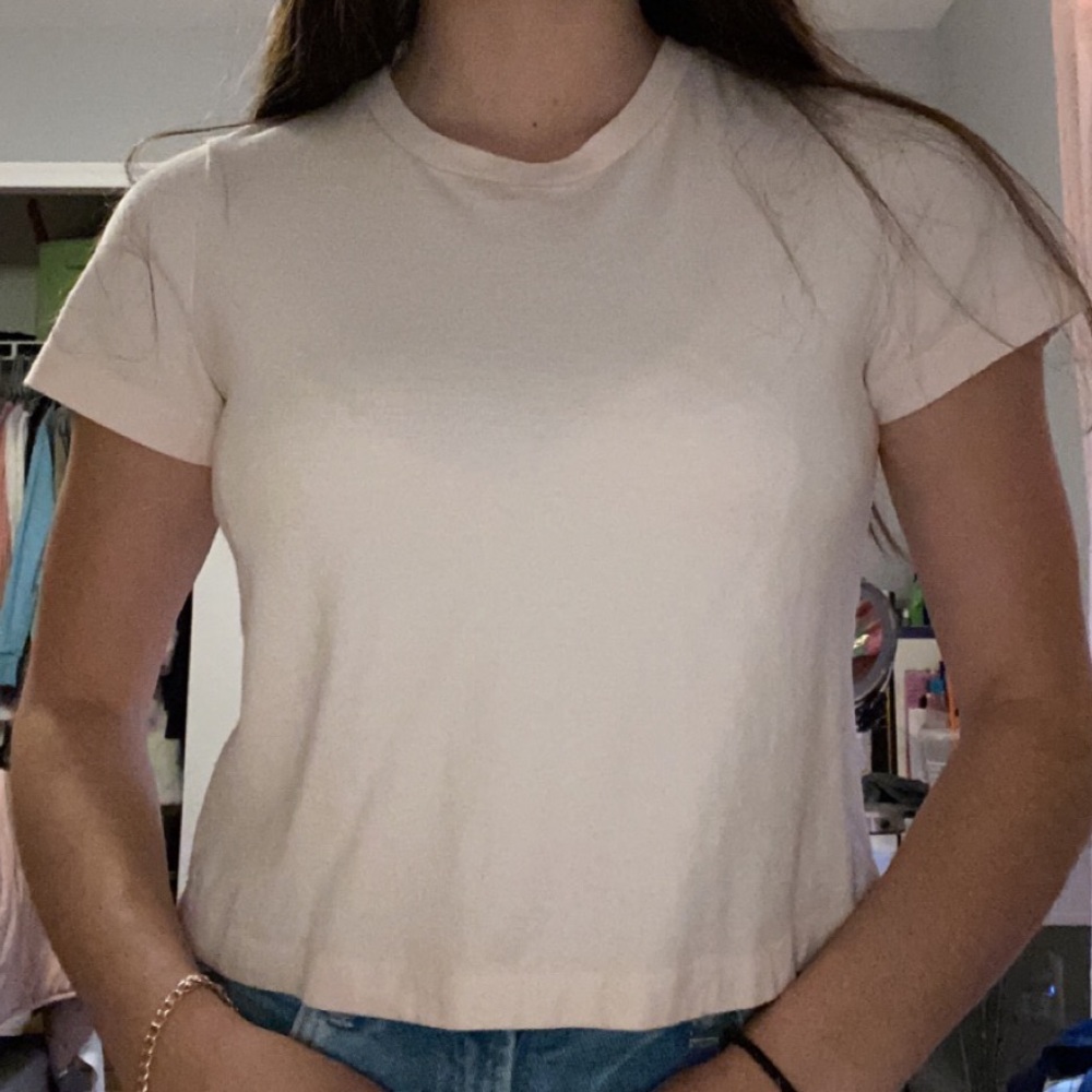 Forever 21 Light Pink Short Sleeve Shirt